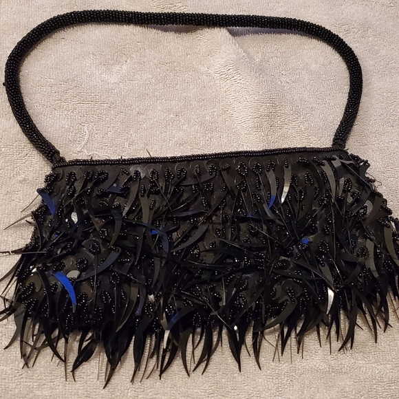 Womans sequin evening bag - Picture 1 of 2